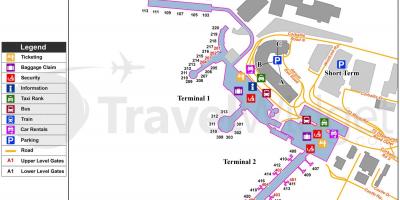 地図のダブリン空港
