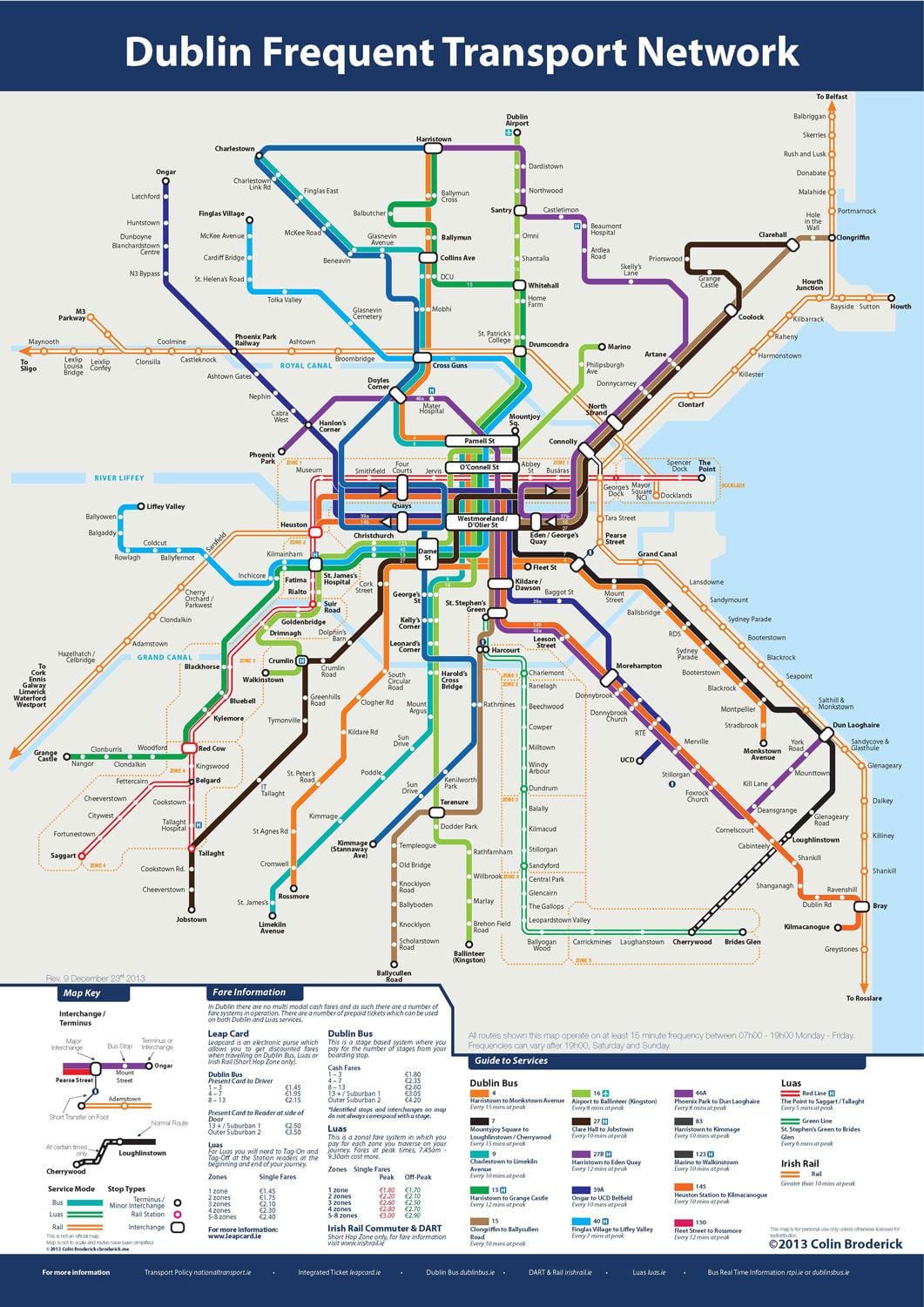 ダブリンバス路線図