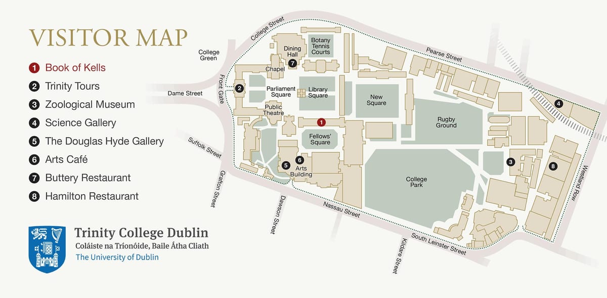 地図のトリニティ大学