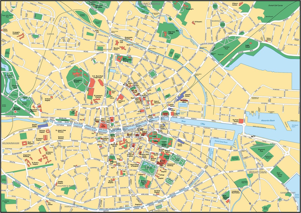 ダブリンセンター地図