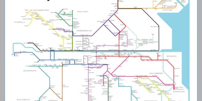 地図のダブリンのパブ