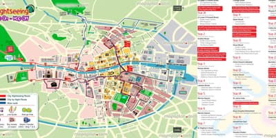 ダブリンのファミリー向けホテバス路線図