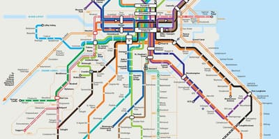 バスダブリンの地図