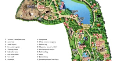 地図のダブリン動物園