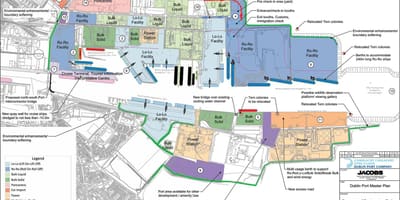 地図のダブリンポート