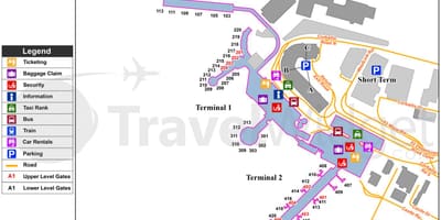 地図のダブリン空港