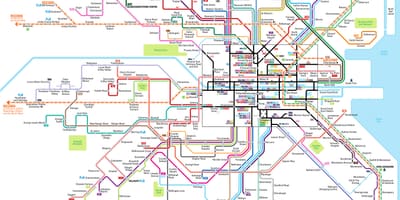 ダブリン747バス-地図