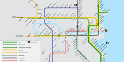 地図のダーツラインダブリン