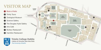 地図のトリニティ大学