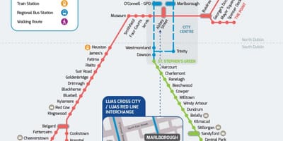 Luasクロス街路線図