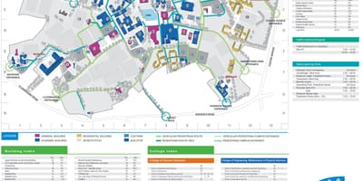 UCDダブリンの地図